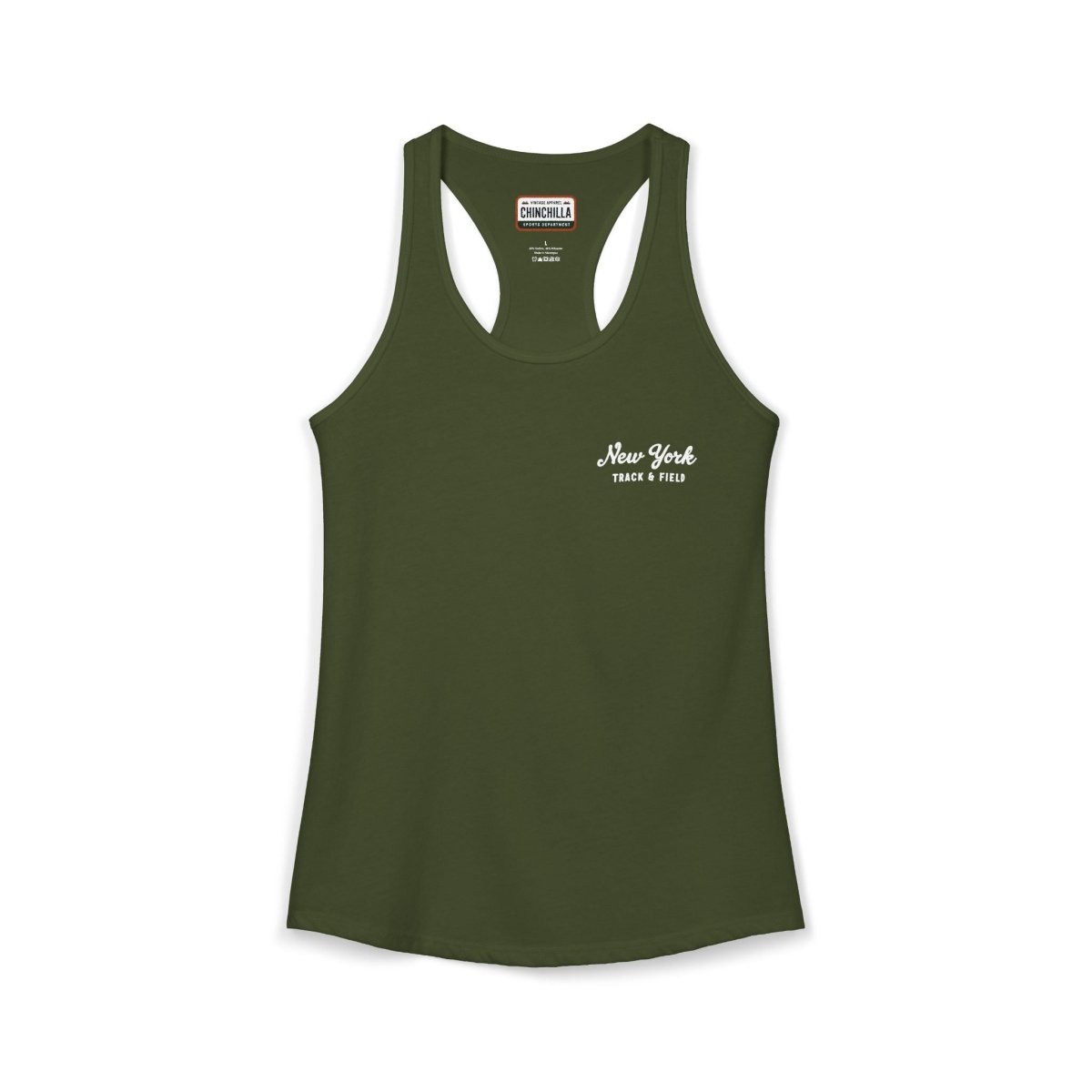 New York Varsity Women's Ideal Racerback Tank Top - Chinchilla Choons